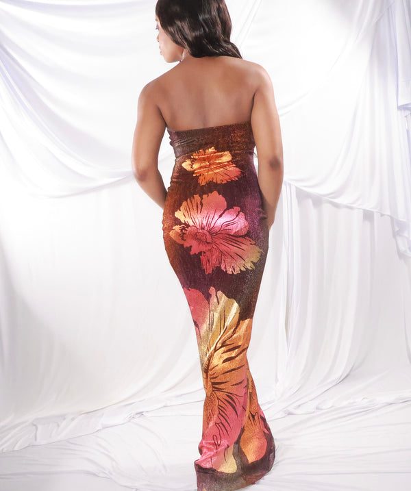 Sunset Bloom Maxi Dress