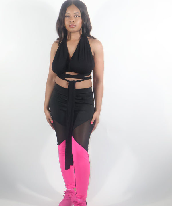 Mesh sports leggings