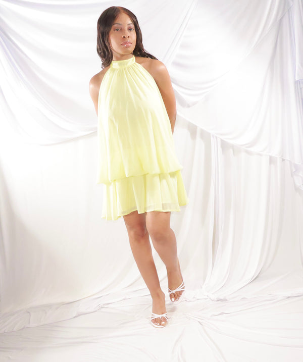 Lemon Luxe Mini Dress