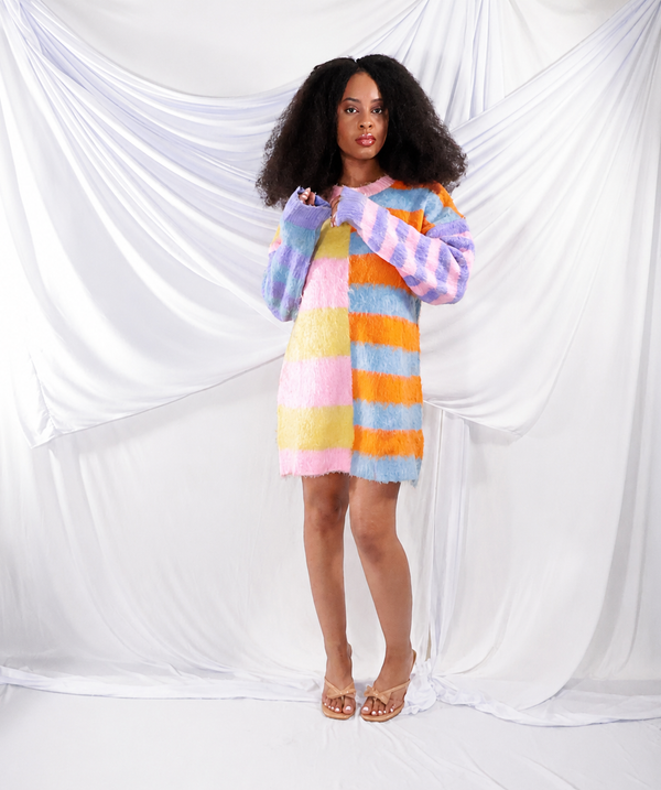 Pastel Play Date Sweater Dress